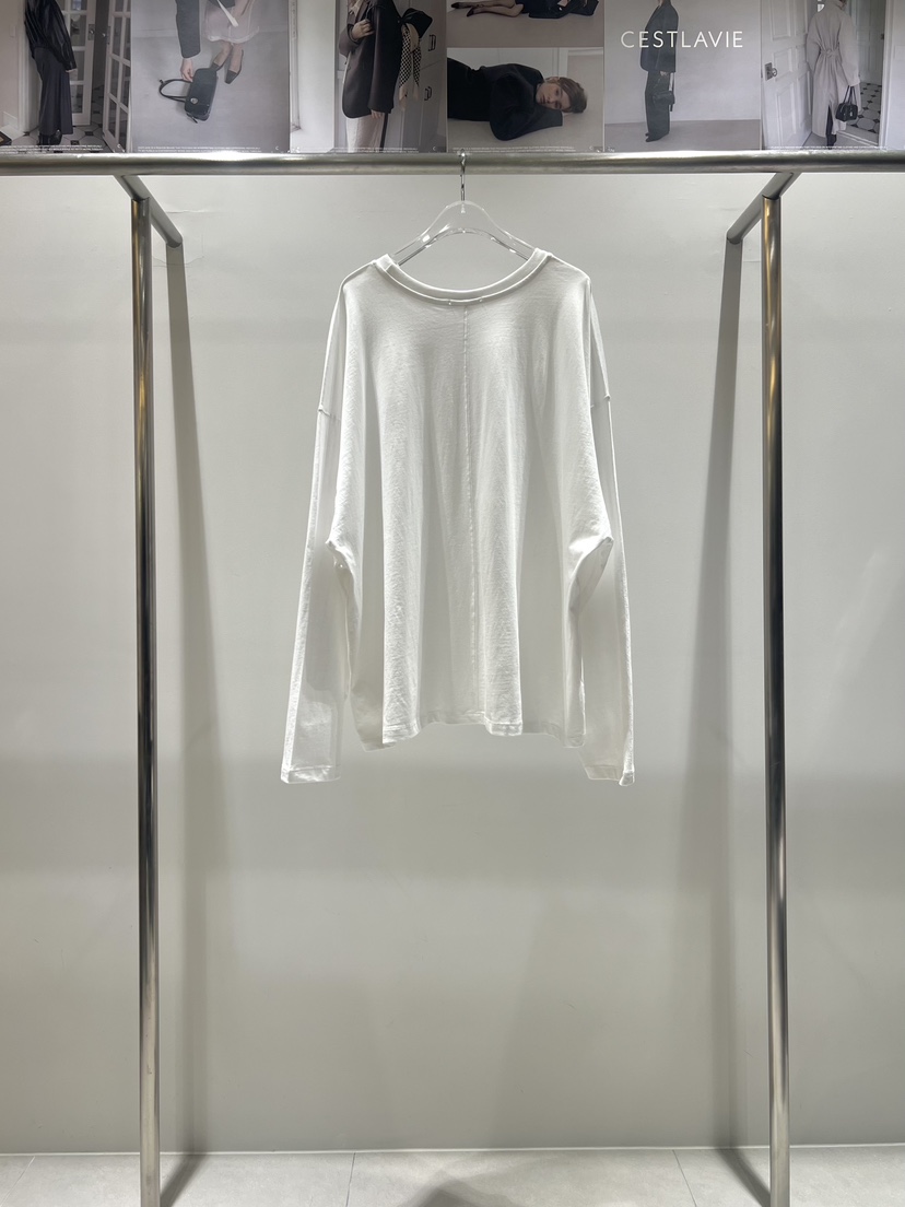 CESTLAVIE韓國直郵女士新款26春夏人氣長袖T恤春款棉質寬松CESTLAVIE長袖T恤