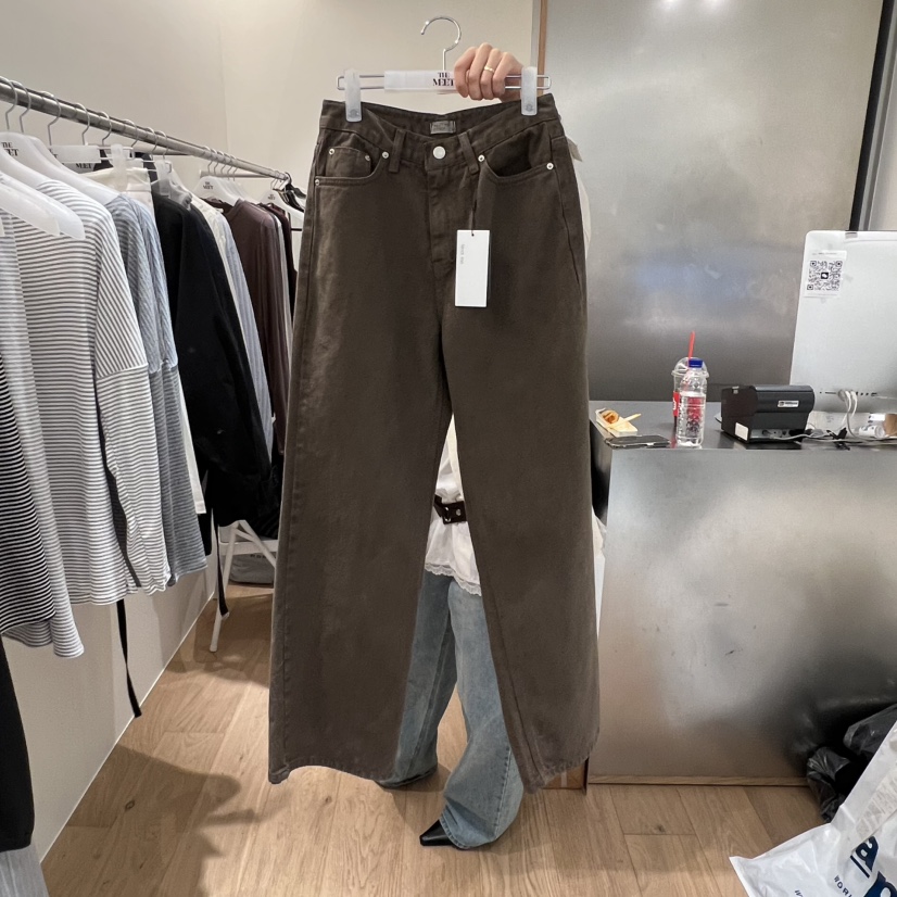 MEET ME東大門代購女裝新款熱賣26春夏推薦職業休閑牛仔褲MEET ME牛仔褲圖色1