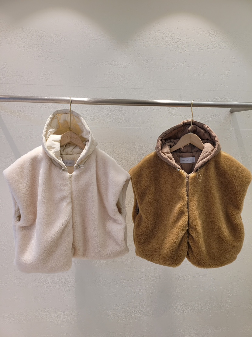 THE OTHER韓國直郵女裝新品熱賣職業人氣馬甲春款褶皺連帽THE OTHER馬甲