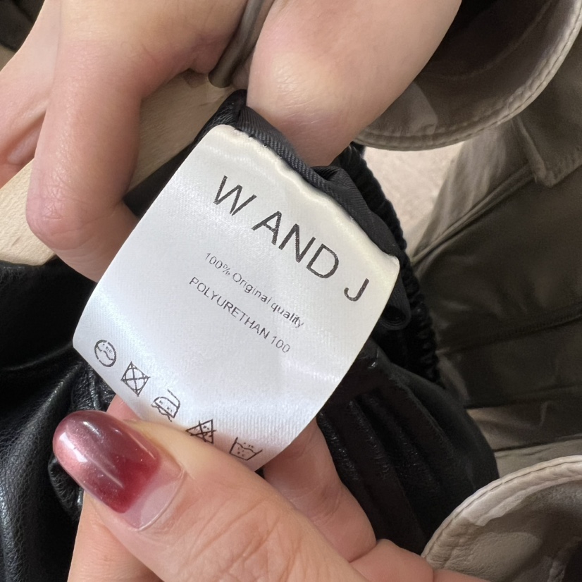 W AND J東大門代購女士新款職業26春夏時尚休閑推薦皮衣W AND J皮衣