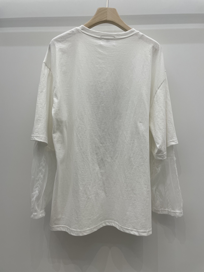 NYLON韓國代購女裝新品推薦真品休閑26春夏長袖T恤假兩件春款NYLON長袖T恤