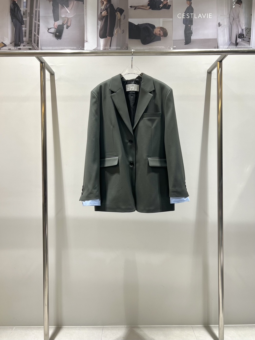 CESTLAVIE韓國直郵女裝新品時尚人氣熱賣26春夏夾克羊毛春款CESTLAVIE夾克圖色1