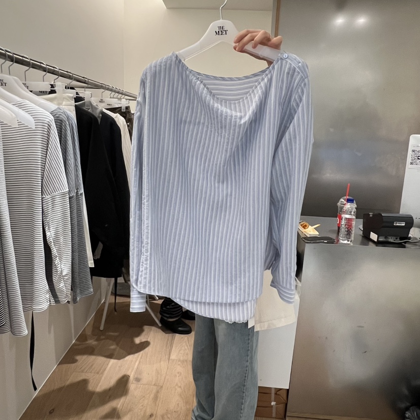 MEET ME韓國代購女裝新品熱賣真品職業人氣26春夏襯衫蕾絲衫MEET ME襯衫/蕾絲衫圖色2