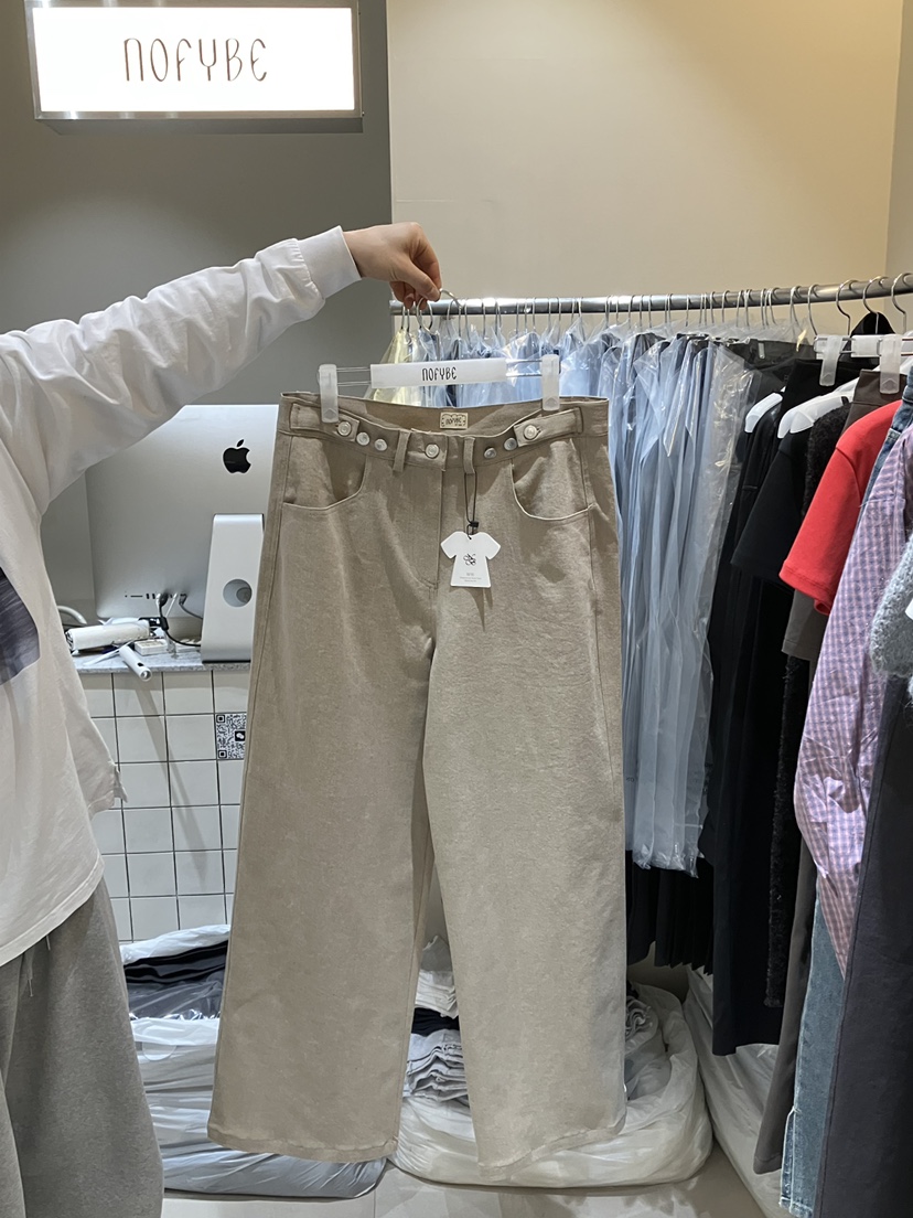 NOFYBE東大門實拍女裝新品真品人氣職業時尚熱賣休閑褲春款NOFYBE休閑褲圖色1