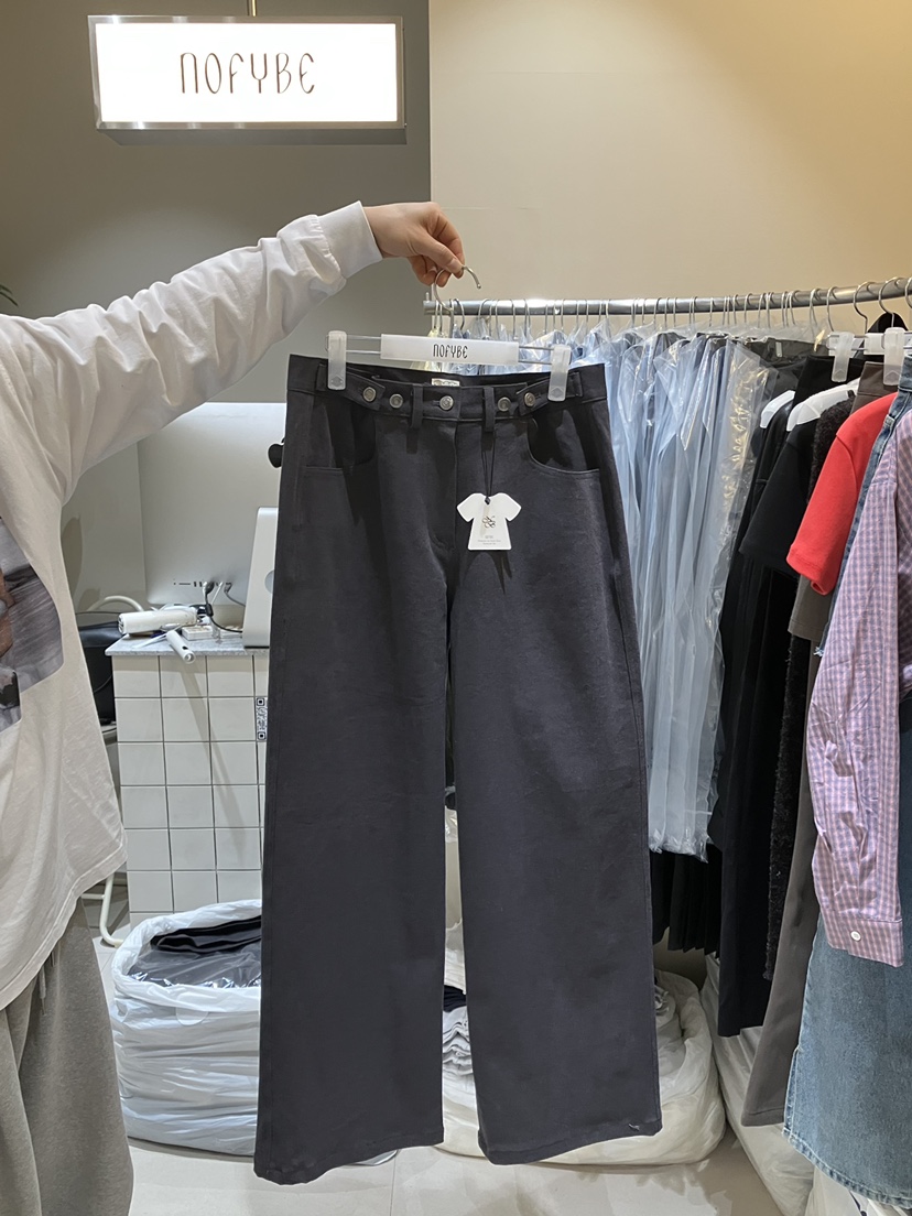 NOFYBE東大門實拍女裝新品真品人氣職業時尚熱賣休閑褲春款NOFYBE休閑褲圖色2