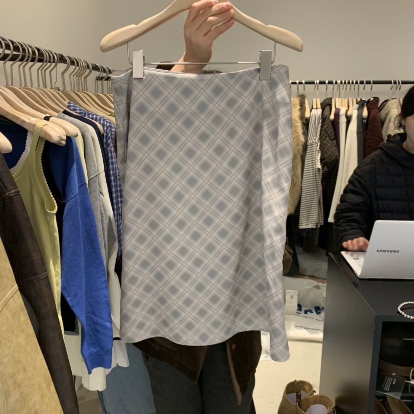 PLATE韓國代購女士新品推薦26春夏職業熱賣人氣半身裙中短裙PLATE半身裙/中短裙圖色2