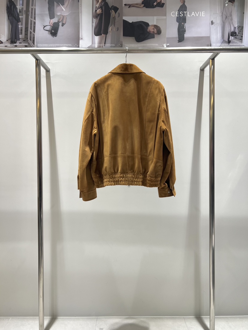 CESTLAVIE東大門實拍女裝新品熱賣26春夏職業夾克春款麂皮CESTLAVIE夾克