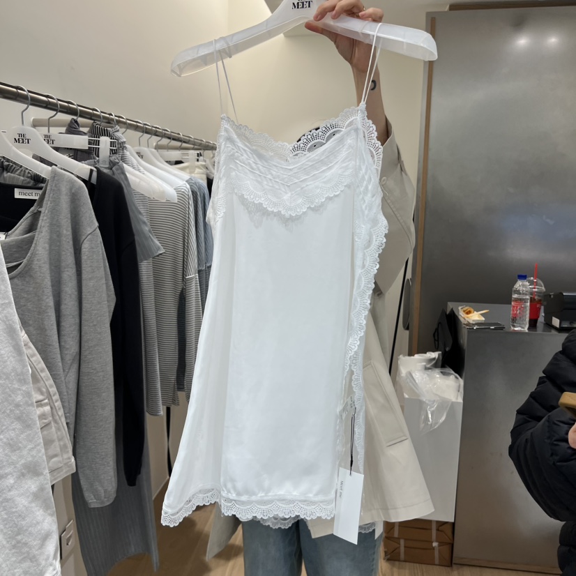 MEET ME東大門實拍女士新品職業時尚真品熱賣連衣裙開衩MEET ME連衣裙圖色1