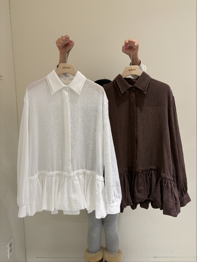 BALANCE東大門實拍女士新款推薦休閑時尚26春夏襯衫蕾絲衫春款BALANCE襯衫/蕾絲衫