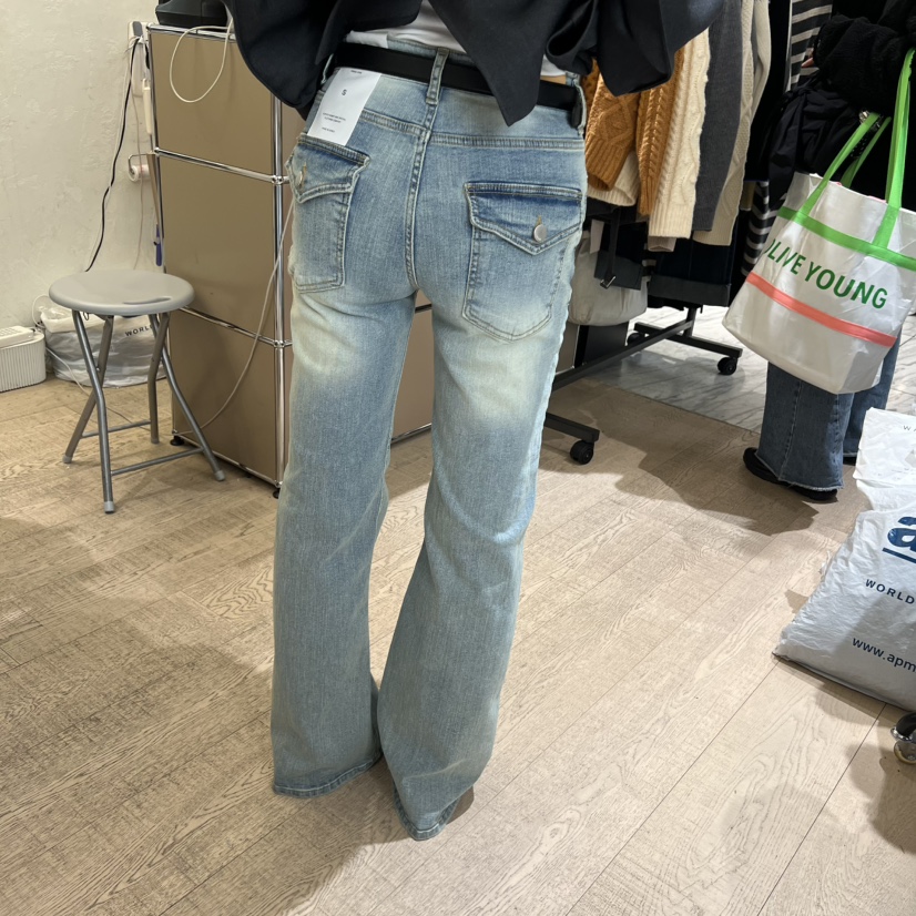 W AND J東大門直郵女士新品時尚26春夏職業牛仔褲不含腰帶W AND J牛仔褲