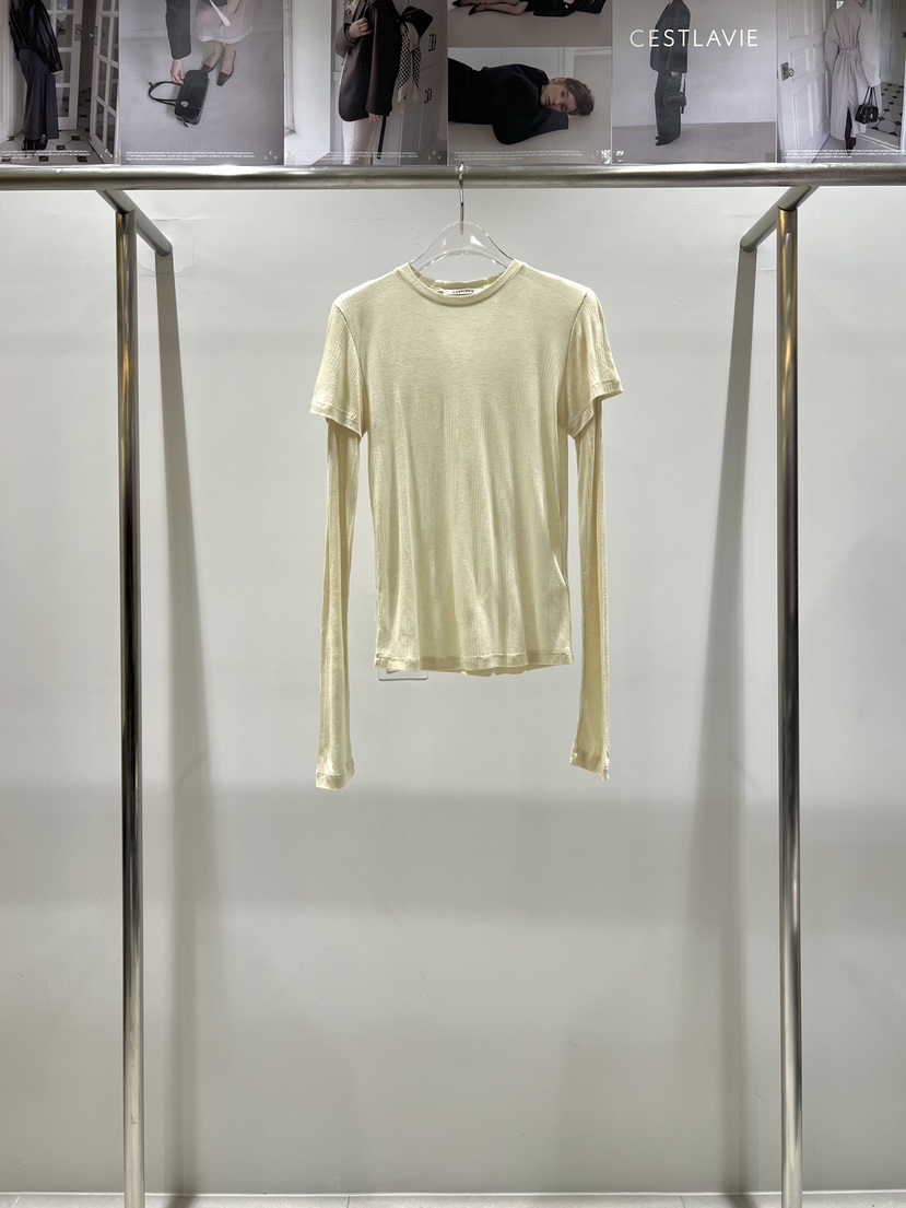 CESTLAVIE東大門實拍女士新品時尚推薦長袖T恤假兩件春款CESTLAVIE長袖T恤圖色2