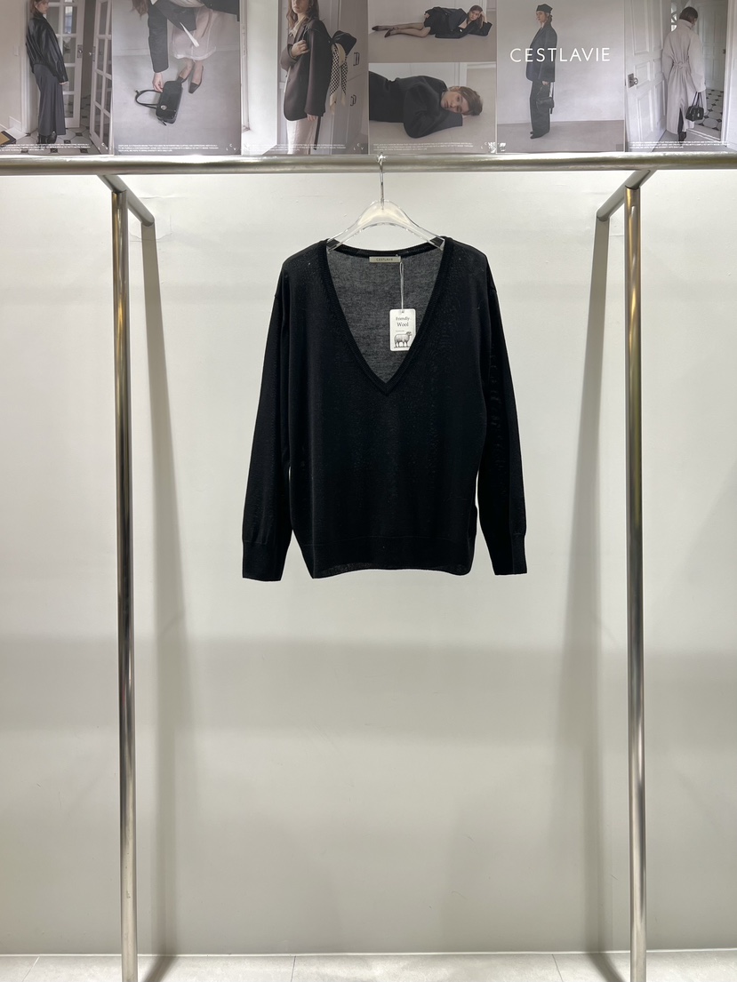 CESTLAVIE韓國直郵女裝新款職業26春夏推薦針織衫V領春款CESTLAVIE針織衫圖色4
