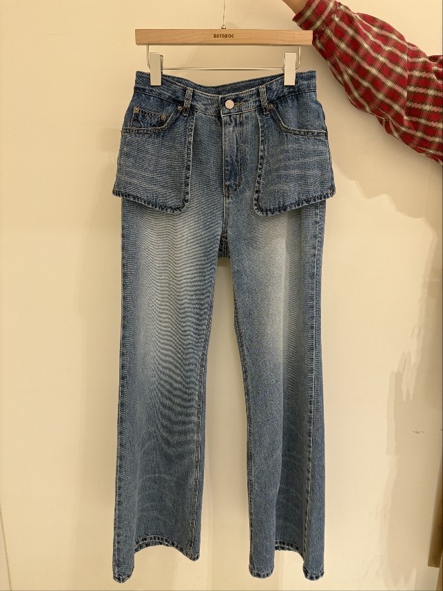 BALANCE東大門代購女裝新品推薦26春夏人氣牛仔褲口袋春款BALANCE牛仔褲圖色1