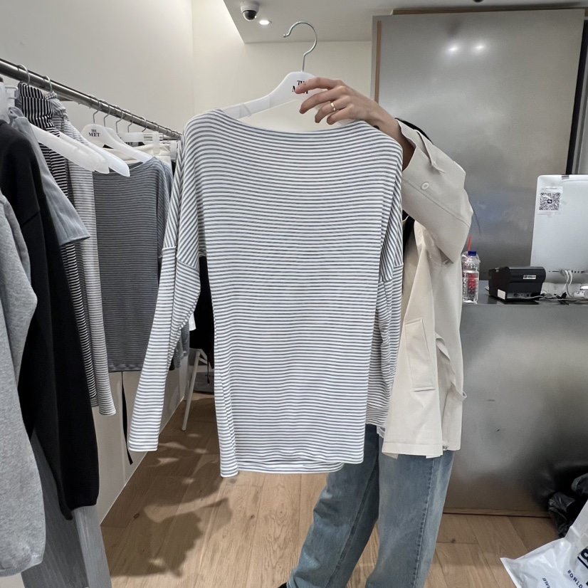 MEET ME韓國直郵女士新品休閑職業時尚推薦26春夏長袖T恤MEET ME長袖T恤圖色1