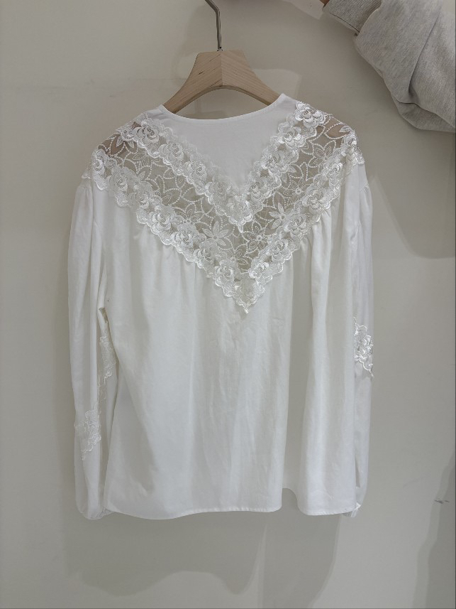 BALANCE韓國代購女裝新款休閑26春夏推薦職業襯衫蕾絲衫春款BALANCE襯衫/蕾絲衫