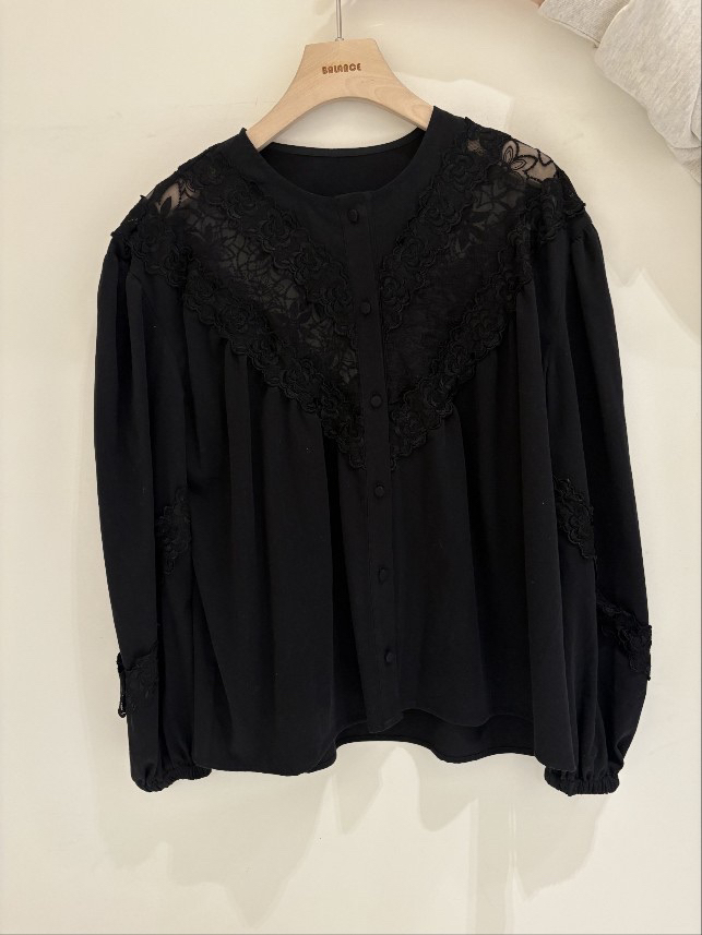 BALANCE韓國代購女裝新款休閑26春夏推薦職業襯衫蕾絲衫春款BALANCE襯衫/蕾絲衫圖色2