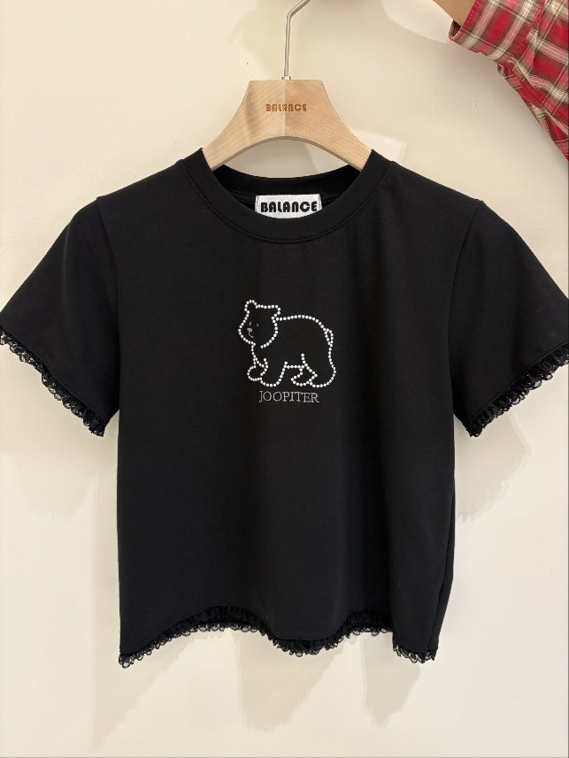 BALANCE韓國代購女裝新品推薦時尚真品職業休閑T恤刺繡春款BALANCET恤圖色3