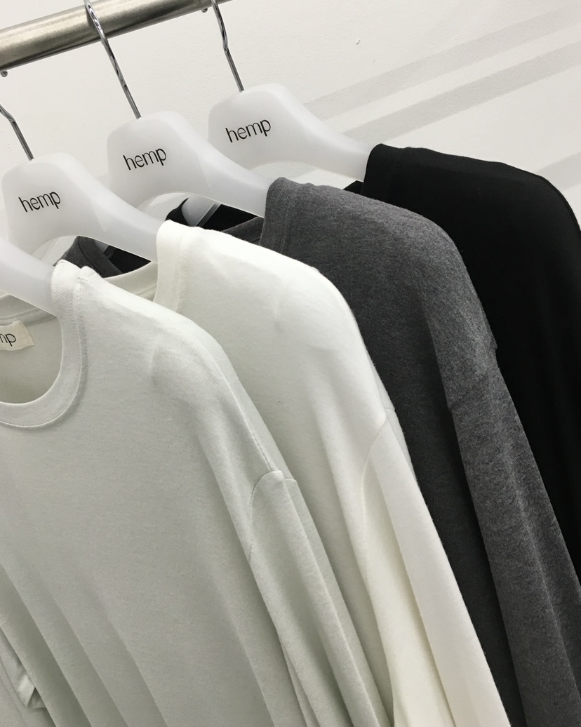 HEMP-P韓國直郵女士新品26春夏人氣推薦職業長袖T恤春款hemp長袖T恤