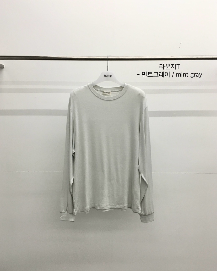 HEMP-P韓國直郵女士新品26春夏人氣推薦職業長袖T恤春款hemp長袖T恤圖色1