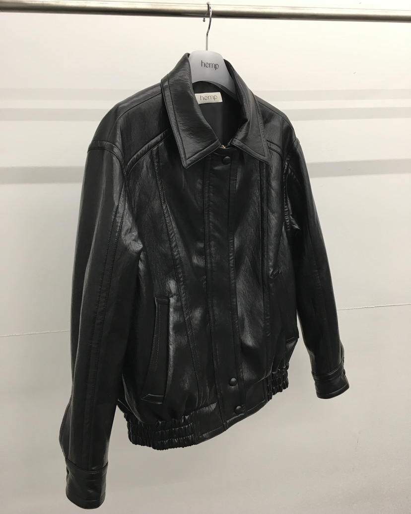 HEMP-P韓國代購女裝新品時尚熱賣休閑推薦人氣26春夏皮衣春款hemp皮衣
