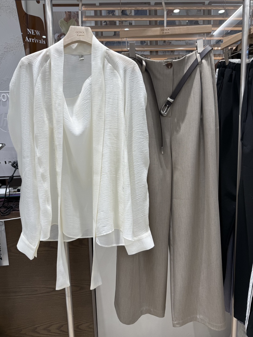 DE GO YOU韓國直郵女士新款時尚休閑熱賣休閑褲不含腰帶DE GO YOU休閑褲