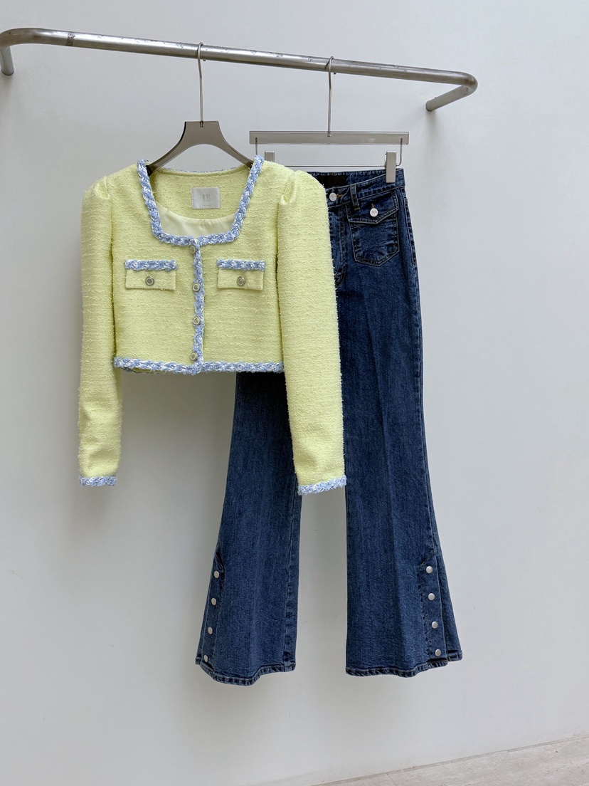 AB韓國直郵女裝新款推薦真品時尚熱賣人氣休閑職業牛仔褲AB牛仔褲