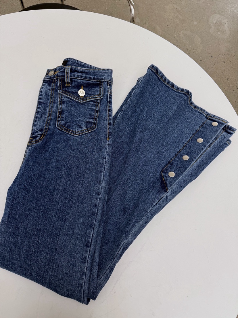 AB韓國直郵女裝新款推薦真品時尚熱賣人氣休閑職業牛仔褲AB牛仔褲