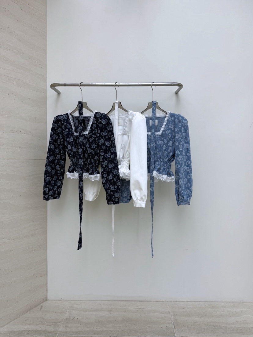 AB東大門直郵女士新款熱賣26春夏休閑推薦襯衫蕾絲衫含腰帶AB襯衫/蕾絲衫