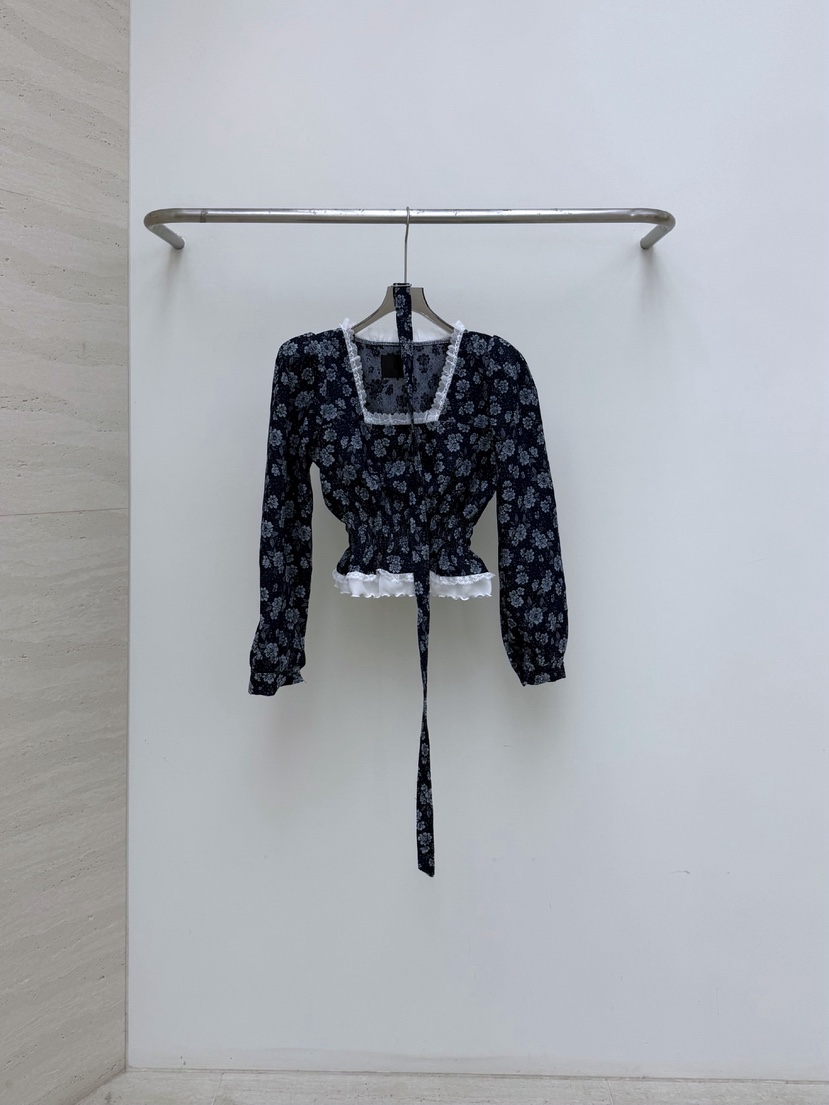 AB東大門直郵女士新款熱賣26春夏休閑推薦襯衫蕾絲衫含腰帶AB襯衫/蕾絲衫圖色2