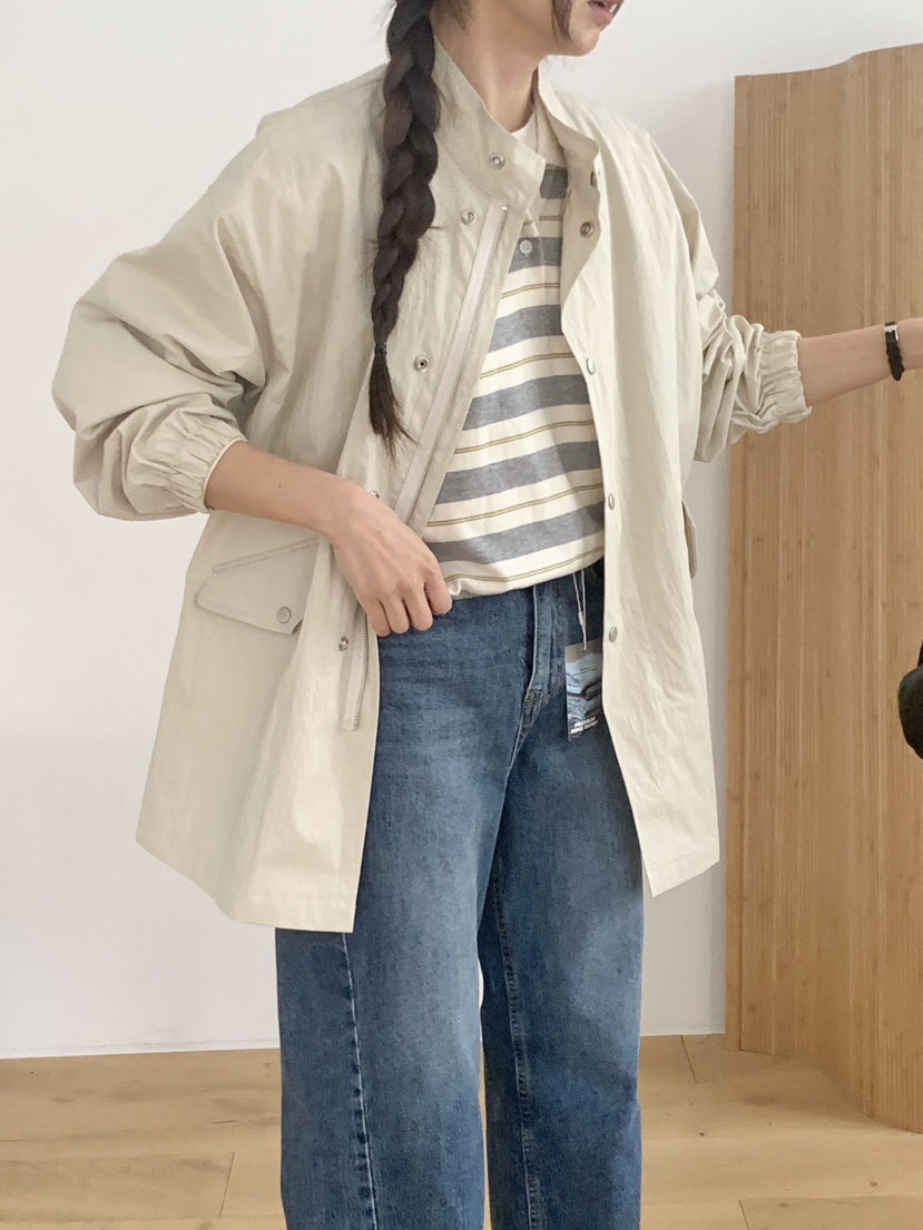 WOOD韓國直郵女裝新款時尚真品熱賣休閑推薦人氣26春夏夾克WOOD夾克