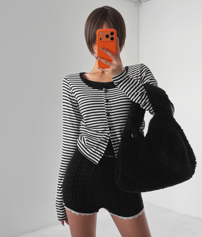 SHOTGUN東大門實拍女士新款時尚人氣推薦熱賣真品長袖T恤SHOTGUN長袖T恤