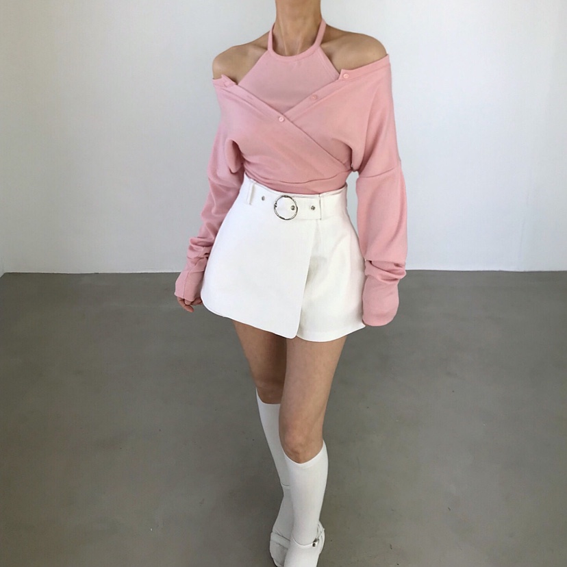 2TWO MOON東大門直郵女士新品時尚人氣職業26春夏長袖T恤2TWO MOON長袖T恤