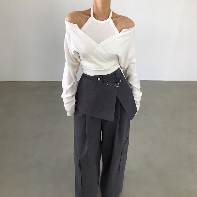 2TWO MOON東大門直郵女士新品時尚人氣職業26春夏長袖T恤2TWO MOON長袖T恤