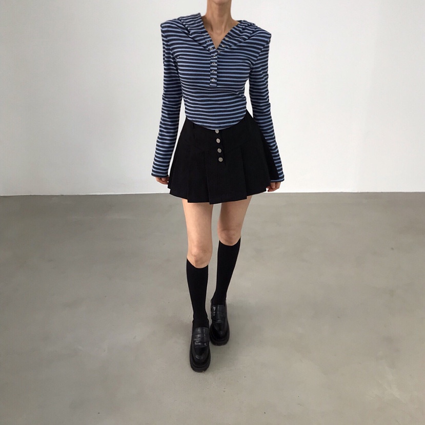 2TWO MOON東大門代購女裝新款時尚26春夏人氣長袖T恤連帽衫2TWO MOON長袖T恤