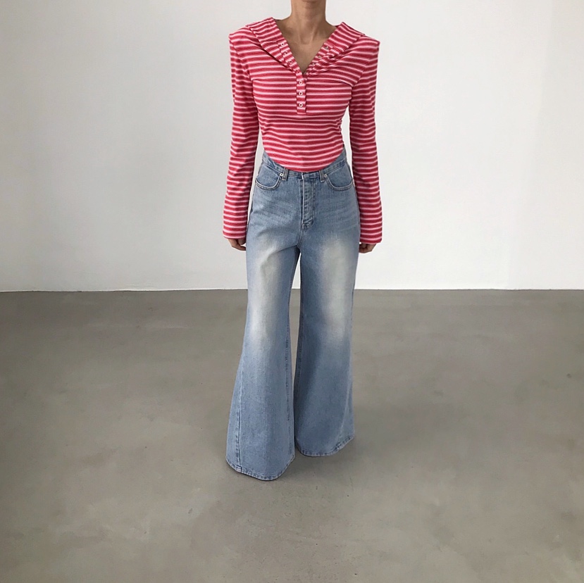 2TWO MOON東大門代購女裝新款時尚26春夏人氣長袖T恤連帽衫2TWO MOON長袖T恤