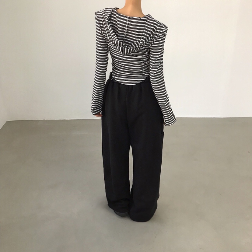 2TWO MOON東大門代購女裝新款時尚26春夏人氣長袖T恤連帽衫2TWO MOON長袖T恤