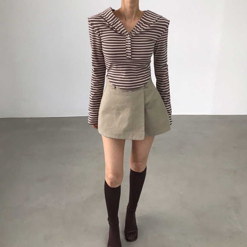 2TWO MOON東大門代購女裝新款時尚26春夏人氣長袖T恤連帽衫2TWO MOON長袖T恤