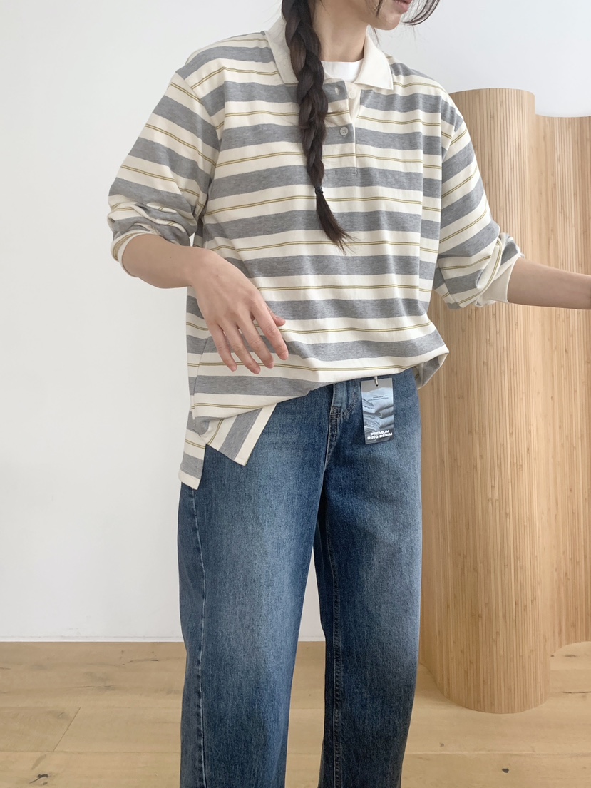 WOOD東大門直郵女士新款休閑時尚職業26春夏熱賣真品長袖T恤WOOD長袖T恤