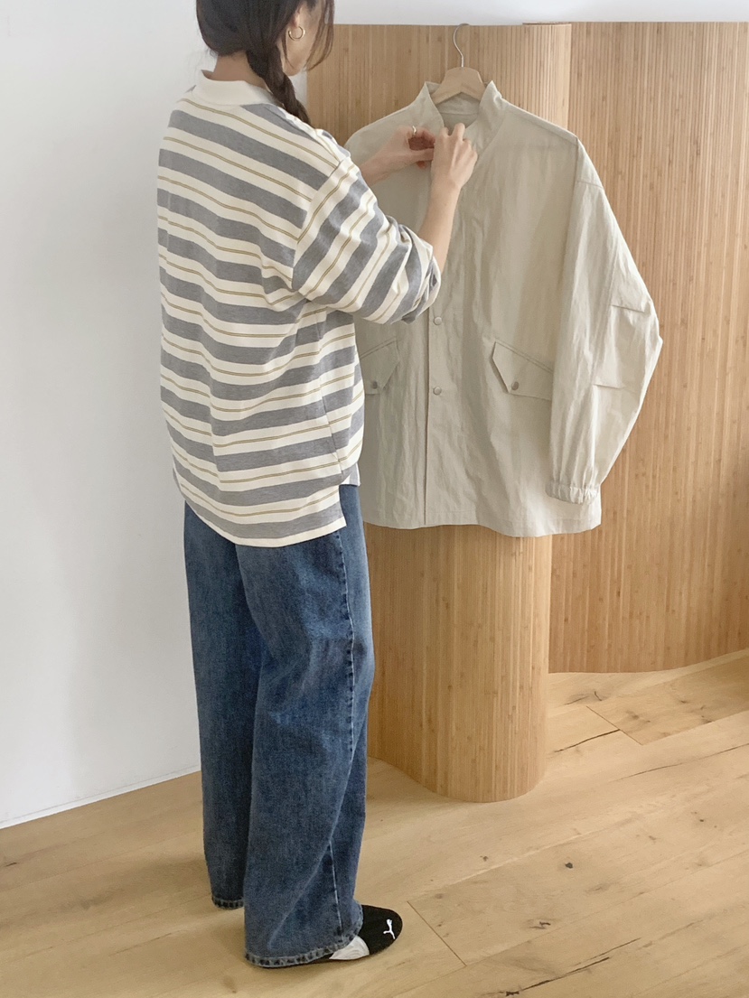 WOOD東大門直郵女士新款休閑時尚職業26春夏熱賣真品長袖T恤WOOD長袖T恤