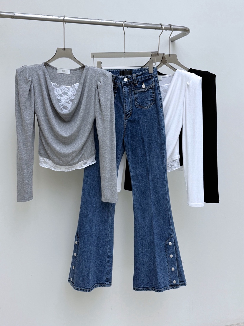 AB東大門實拍女士新款時尚熱賣真品26春夏人氣休閑長袖T恤AB長袖T恤