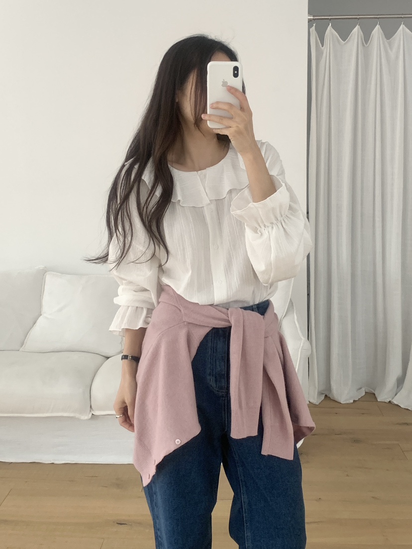 WOOD東大門代購女裝新品熱賣推薦休閑26春夏真品襯衫蕾絲衫WOOD襯衫/蕾絲衫