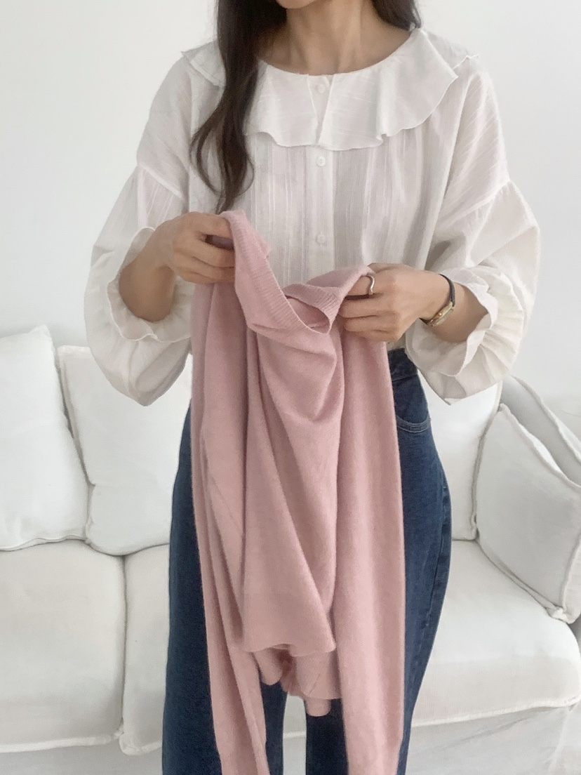 WOOD東大門代購女裝新品熱賣推薦休閑26春夏真品襯衫蕾絲衫WOOD襯衫/蕾絲衫