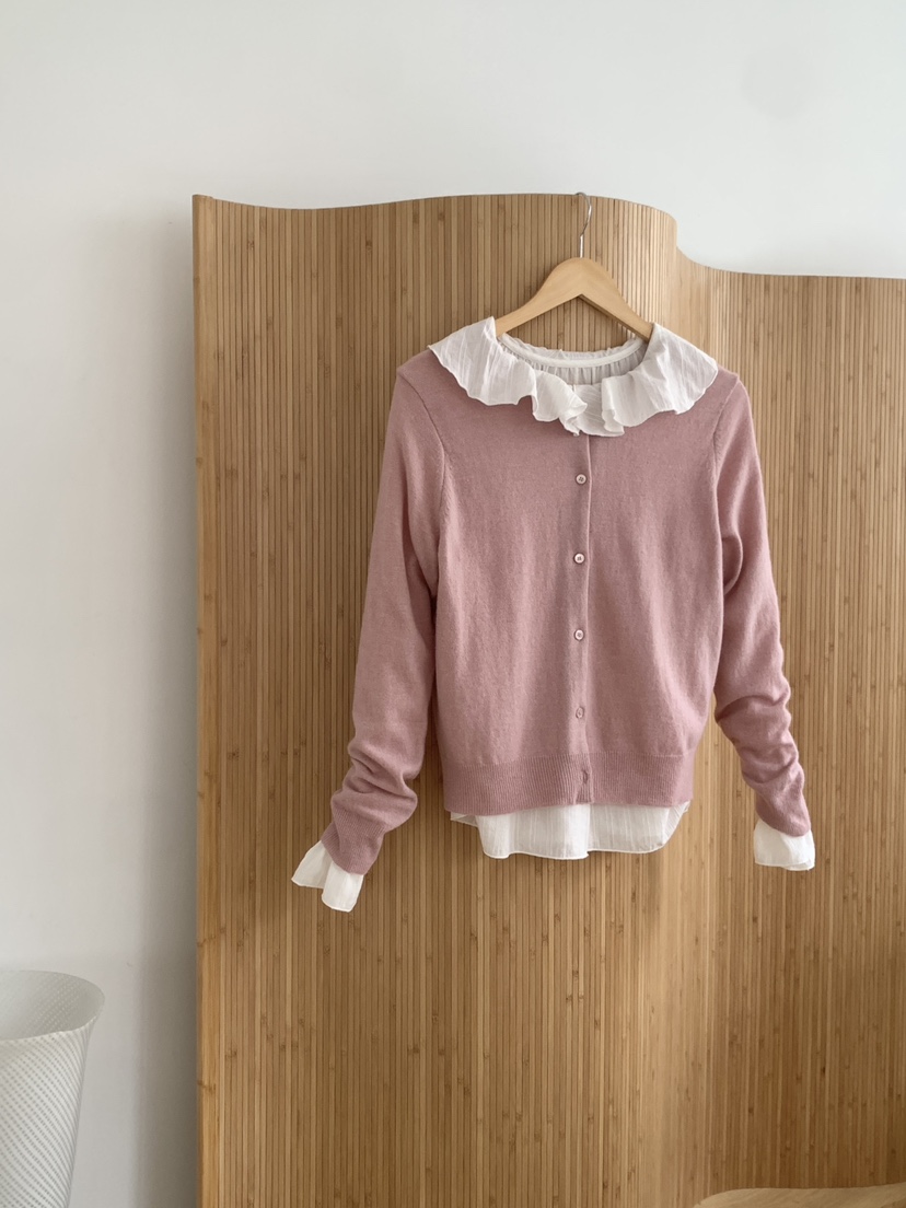 WOOD東大門代購女裝新品熱賣推薦休閑26春夏真品襯衫蕾絲衫WOOD襯衫/蕾絲衫