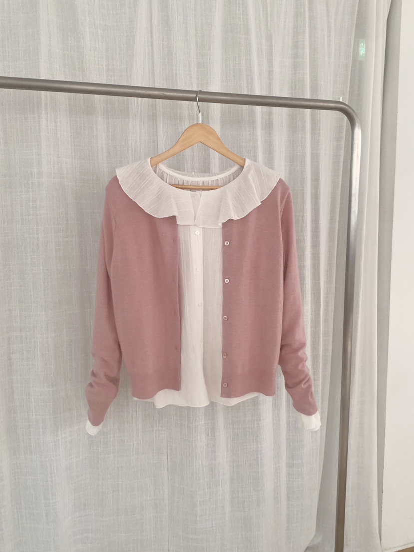 WOOD東大門代購女裝新品熱賣推薦休閑26春夏真品襯衫蕾絲衫WOOD襯衫/蕾絲衫