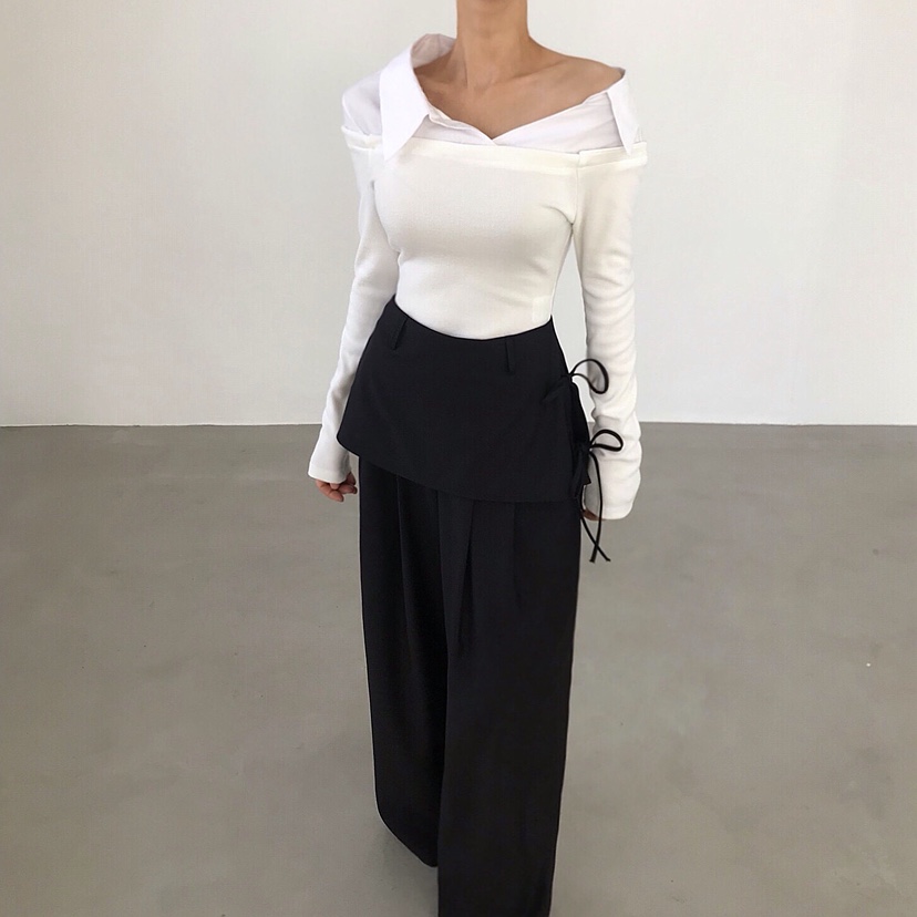 2TWO MOON韓國代購女士新款時尚26春夏熱賣職業襯衫蕾絲衫2TWO MOON襯衫/蕾絲衫