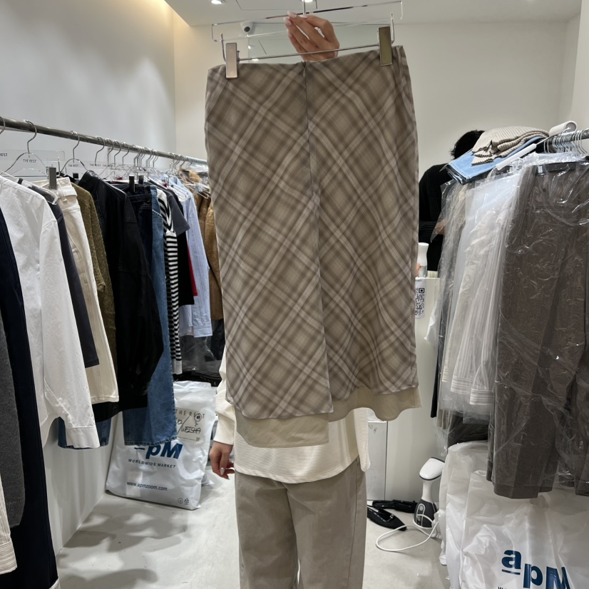 THE REST東大門實拍女士新款推薦真品時尚職業半身裙中短裙THE REST/UNNOEUD半身裙/中短裙