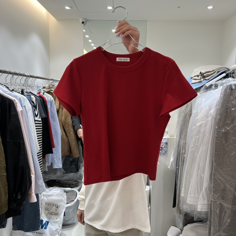THE REST韓國直郵女士新品熱賣真品人氣時尚休閑職業T恤THE REST/UNNOEUDT恤圖色3