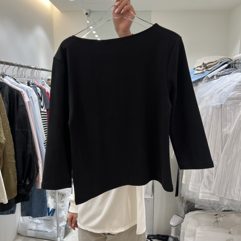 THE REST東大門實拍女士新款休閑人氣職業26春夏長袖T恤THE REST/UNNOEUD長袖T恤