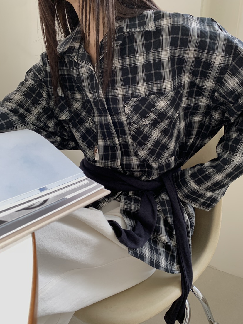 B_GARDER東大門直郵女士新款休閑26春夏襯衫蕾絲衫口袋春款B.GARDER襯衫/蕾絲衫