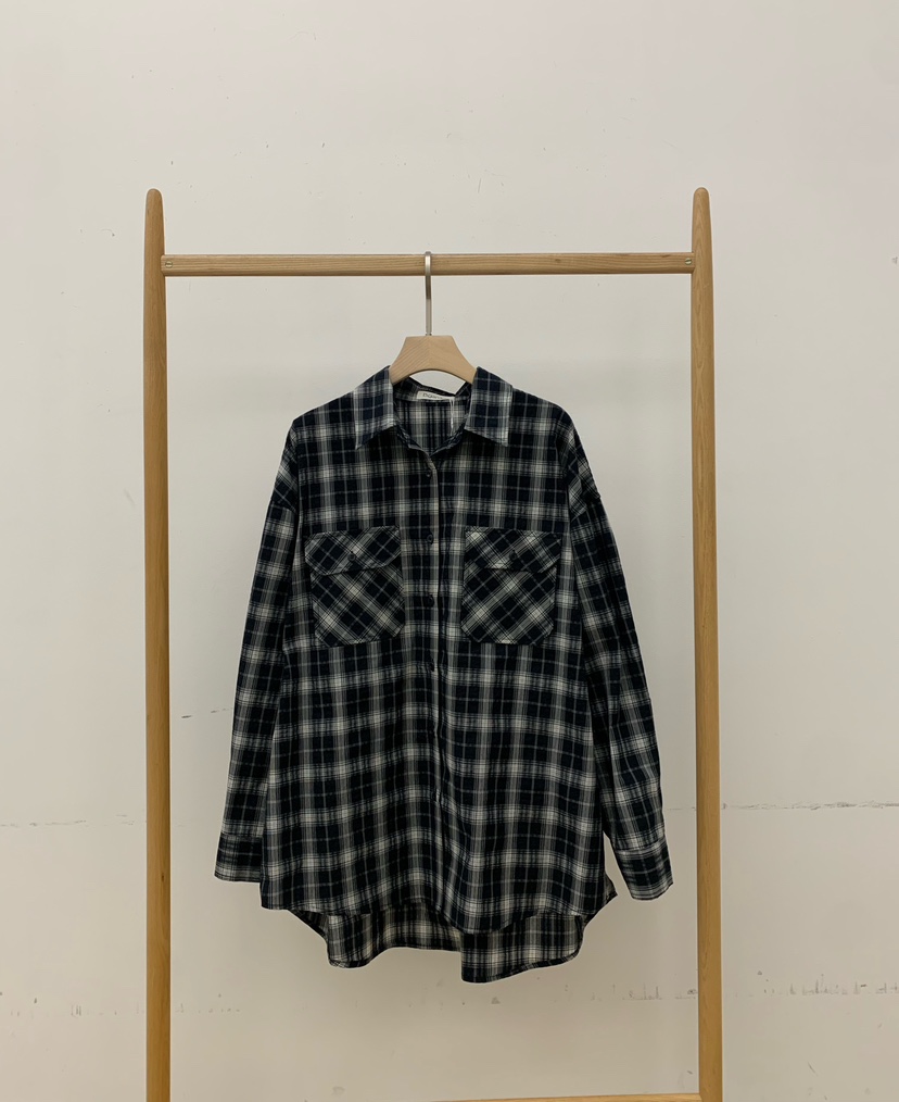 B_GARDER東大門直郵女士新款休閑26春夏襯衫蕾絲衫口袋春款B.GARDER襯衫/蕾絲衫圖色1黑